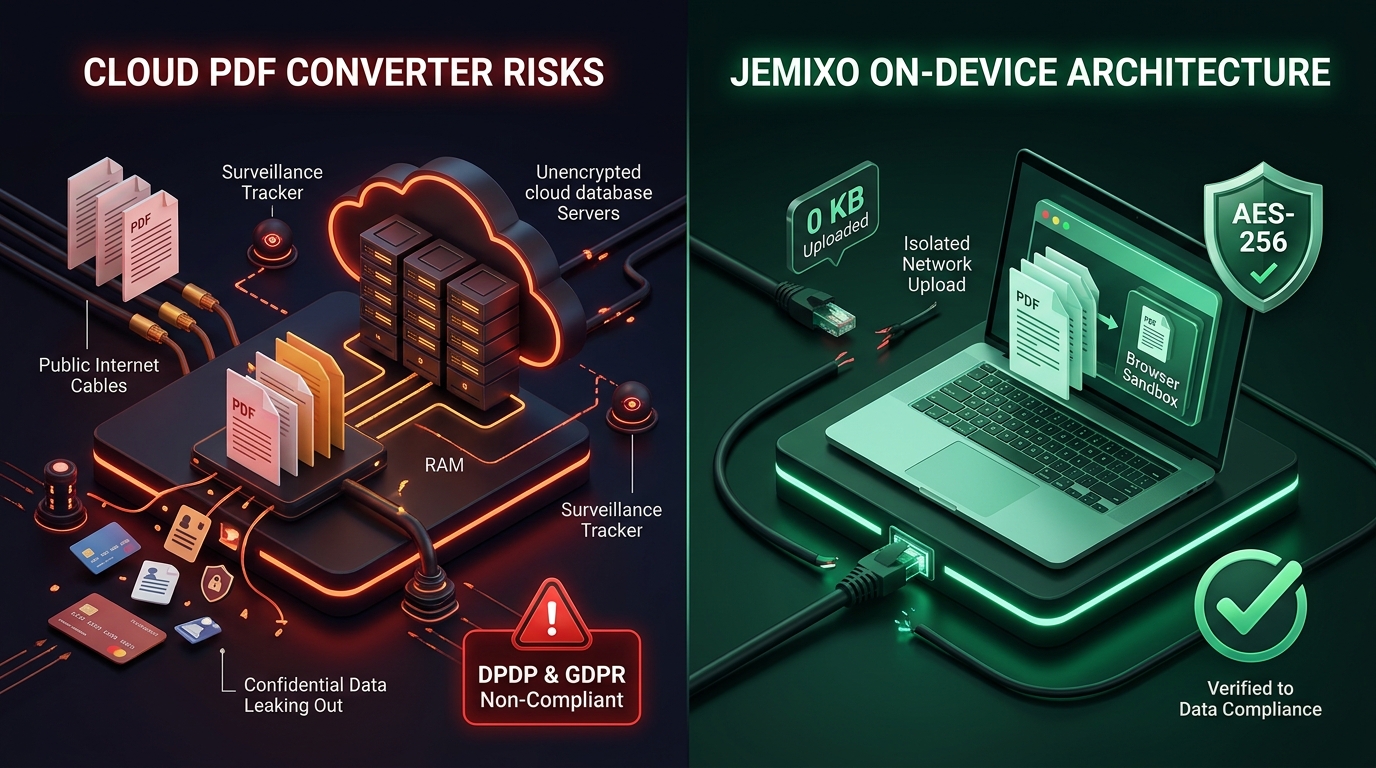 Cloud PDF Leaks vs Jemixo On-Device Architecture Comparison Matrix