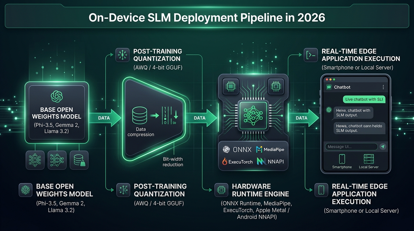The 4-stage engineering pipeline: From open-weights foundation models to hardware-accelerated edge execution